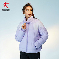 QIAODAN 乔丹 羽绒服女2022冬季新款运动棉服女宽松短款保暖防风厚外套女士