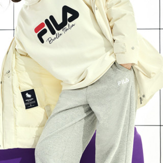 FILA 斐乐 中性运动卫衣 F51U249299F-YE 乳胶白 L