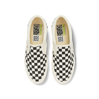 VANS 范斯 官方 Slip-On VR3黑白棋盘格舒适一脚蹬男鞋女鞋帆布鞋