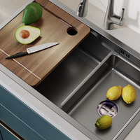 日丰卫浴 RIIFO卫浴 RF-SDG7542ND 纳米单槽 枪灰色 750*410*210mm