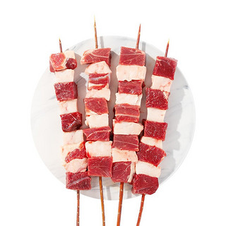 红柳枝大羊肉串10串带撒料 烧烤食材烤肉烤串 木香味大漠羊肉