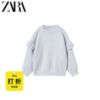 ZARA 折扣季 女婴幼童 叠层装饰针织衫 3336015 406