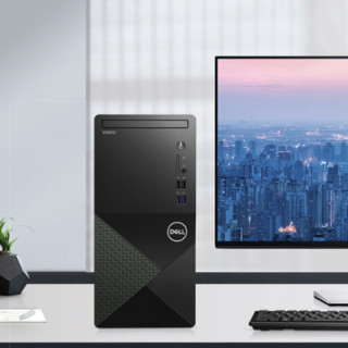 DELL 戴尔 成就 3910 十二代酷睿版 23.8英寸 商用台式机 黑色（酷睿i7-12700F、GTX 1660S 6G、16GB、256GB SSD+1TB HDD、风冷）