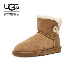 UGG 2022秋冬季女士雪地靴羊皮毛一体平底