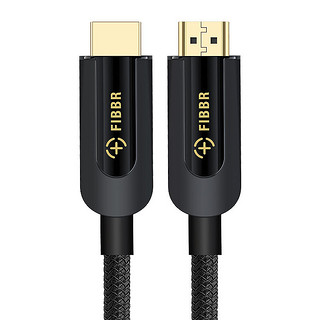 FIBBR 菲伯尔 F-H3M-Real HDMI2.1 视频线缆 1m 黑色