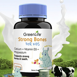 GreenLife 儿童有机复合钙片60粒/瓶