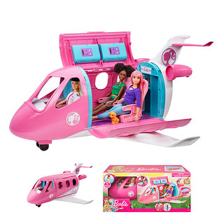 BARBIE 芭比泳装 芭比(Barbie) 女孩礼物过家家玩具小公主洋娃娃飞机换装娃娃旅行机-飞行员芭比玩具组合GJB33