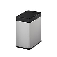 EKO 智能垃圾桶自动感应开盖办公室客厅卫生间带盖家用电动大号不锈钢 9230 灰钢 7L