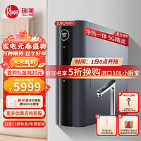 Rheem 瑞美 加热净水器家用RO反渗透过滤大流量大通量厨下净热一体直饮热饮机RWRH-G1 800G