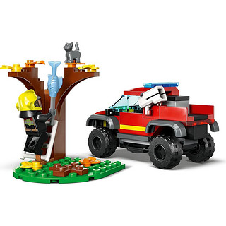 LEGO 乐高 City城市系列 60393 4x4 消防车紧急救援
