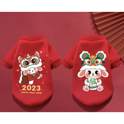 蓝派 宠物新年衣服