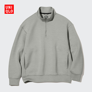 UNIQLO 优衣库 男装/女装 高弹力快干运动半拉链卫衣(长袖 秋冬)451688