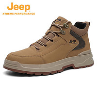 抖音超值购：Jeep 吉普 新款男鞋防滑耐磨软底减震户外登山运动休闲徒步鞋91152