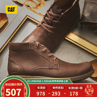 CAT 卡特彼勒 男士短靴 P719118 浅褐色 40