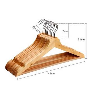 加品惠 YX-16 实木仿衣领衣架 10只