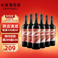 GREATWALL 长城宁夏贺兰山东麓 塞上风情赤霞珠干红葡萄酒750ml*6整箱装年货送礼