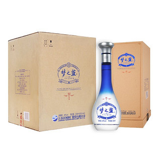 YANGHE 洋河 蓝色经典 梦之蓝M1 浓香型白酒 45度 500ml*4瓶 整箱装 口感绵柔