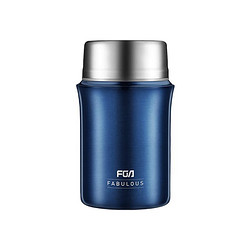富光 .FGA 不锈钢焖烧罐+折叠包+折叠勺 午夜蓝 1000ML
