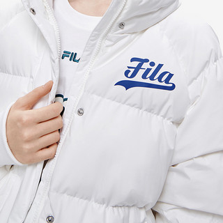 FILA 斐乐 FUSION系列 女子运动羽绒服 T11W242914F-WT 标准白 M