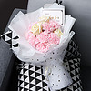 盛世泰堡 香皂花礼盒康乃馨玫瑰花束创意永生花手提袋送女生朋友生日礼物