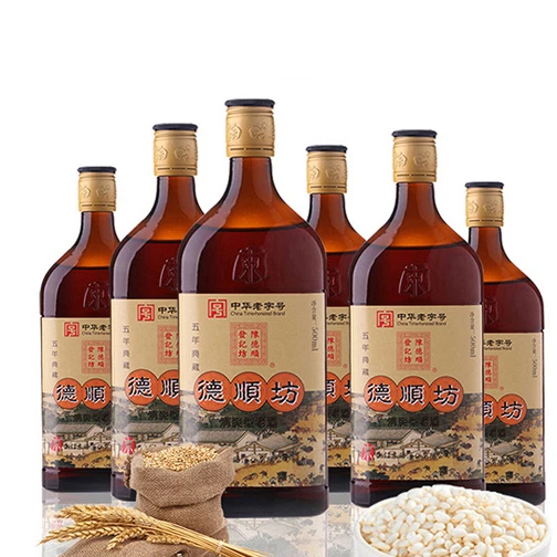 海仙配 五年典藏 德顺坊 黄酒 500ml*6瓶