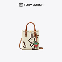 TORY BURCH 斜挎手提迷你托特琴谱包143233 奶油白 250