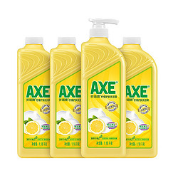 AXE 斧头 柠檬洗洁精 1.18kg+1.18kg*3瓶补充装