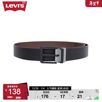 Levi's李维斯22秋冬款男士经典黑色潮流时尚百搭商务腰带易穿搭 黑色 90