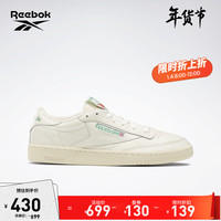 Reebok锐步官方男鞋女鞋CLUB C VINTAGE经典复古运动小白鞋板鞋DV6434 DV6434 中国码:38.5(24.5cm),US:6.5