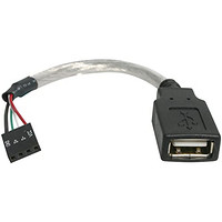 StarTech.com 6 英寸 USB 2.0 A 到 USB 4 针至主板接头适配器