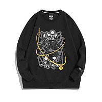 XTEP 特步 男子运动卫衣 979329920308 黑色 XXL