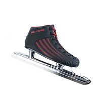 HEILONG 黑龙 L1 中性速滑冰刀鞋 黑色/红色 34