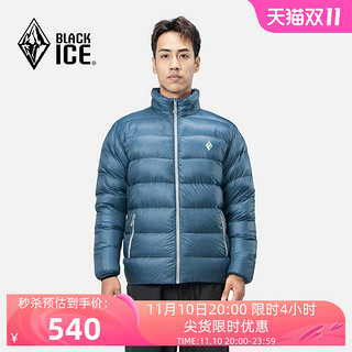 BLACKICE 黑冰 冬季新品黑冰户外无帽轻薄羽绒服男 休闲鹅绒轻量羽绒外套800蓬