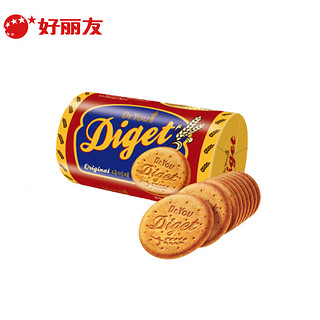 有券的上：Orion 好丽友 韩国原装进口全麦饼干原味194g 营养代餐酥脆零食