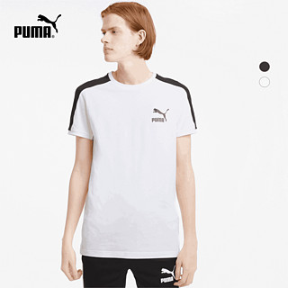 PUMA 彪马 官方 新款男女同款情侣休闲圆领短袖T恤ICONIC T7 532291