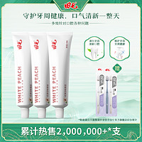 田七 含氟牙膏100g*3支+2支牙刷