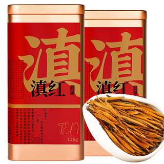 TANGPU 唐朴 2022新茶特级云南滇红大金针工夫红茶茶叶礼罐装250g