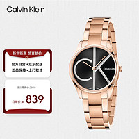 Calvin Klein 凯文克莱（Calvin Klein）CK 时光记忆系列 玫瑰金表带圆盘石英表 K4N23X41（表盘:32MM）
