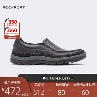 ROCKPORT 乐步 Get Your Kicks系列 男士休闲乐福鞋 CG8848 黑色 40