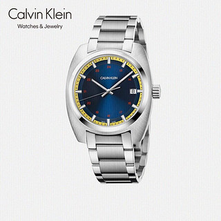 Calvin Klein CK凯文克莱（Calvin Klein）Achieve 雅趣系列 银色钢带圆盘男表 石英表 K8W3114N
