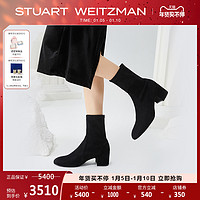 STUART WEITZMAN SW ODETTA 22秋冬季靴子女粗方跟短靴瘦瘦靴