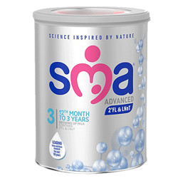 SMA 英国惠氏 惠氏Wyeth英国惠氏SMA至尊版ADVANCED婴幼儿配方营养奶粉800g爱尔兰奶源 至尊版 3段