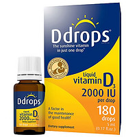 PLUS会员：Ddrops 维生素D3滴剂 5ml