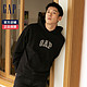 Gap 盖璞 男女装LOGO法式圈织软卫衣809007 冬季款情侣装套头连帽上衣潮