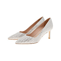 PLUS会员：STUART WEITZMAN ANNY 70磨砂皮高跟鞋 WE090470C-GRY