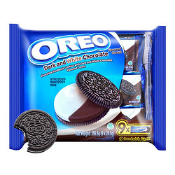 OREO 奥利奥 原装进口零食网红休闲零食夹心饼干 黑白巧克力味 9小包独立包装分享装256.5g