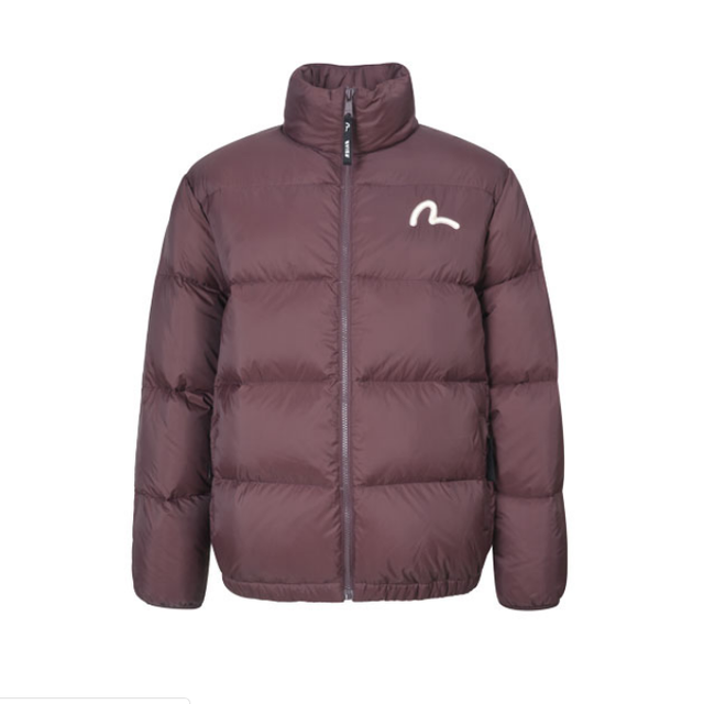 EVISU 惠美寿 韩版Evisu 休闲宽松立领羽绒服 男女同款 红色（预售款，10天发货）EU4UDJ901BR00