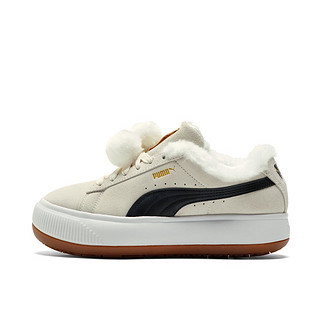 限尺码：PUMA 彪马 Suede Mayu 女子休闲运动鞋 385265-01 白黑 36