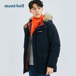 mont·bell冬季男女通用羽绒服800蓬鹅绒加厚防风保暖带帽羽绒大衣 1101545 黑色 BK M XS 黄褐色 BUFF