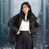BOSIDENG 波司登 男女时尚潮流创新工装短款连帽温暖防风羽绒服